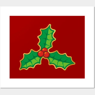 Christmas Holly Posters and Art